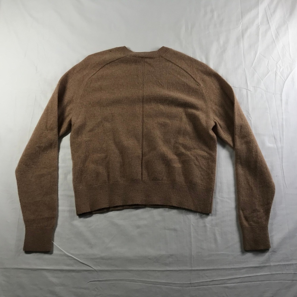 The Group by Babaton 100% Cashmere Crewneck Sweater Camel Brown Medium - Picture 7 of 7
